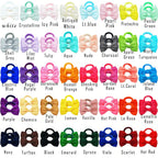 40/60/80 Baby Girls Hair Ties 2 Inches Hair Bows Rubber Band Ribbon Hair Bands Ropes for Infant Children Gift 40 Colors in Pairs