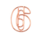 10pcs/Set Metallic Wire-formed 0-9 Number-shaped Paper Clip Bookmarks Paperclips Office Stationery School Supplies