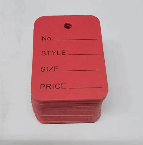 100pcs/lot 3.5x5cm Color Price Tags Kraft Paper Lables for DIY Jewelry  Retail Price Tags Handmade Clothes Size Tags Hang Lables