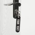 Personalized Keychain with Name Patch, Embroidery Text, Key-Ring Accessory for a Tag Customized Gift