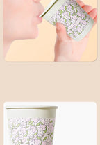 60pcs Disposable Paper Cups Thickened Food-grade High-temperature Coffee Cups Home Party Teacup Picnic Portable Water Cups