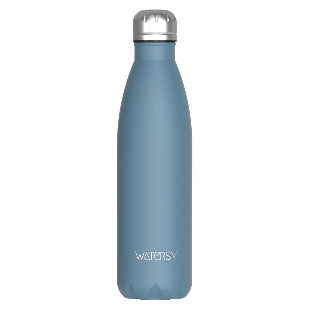 WATERSY 500ml Stainless Steel Water Bottle Insulated Vacuum Flask Double Wall Thermal Cup Keep Cold Hot Sports Kettle