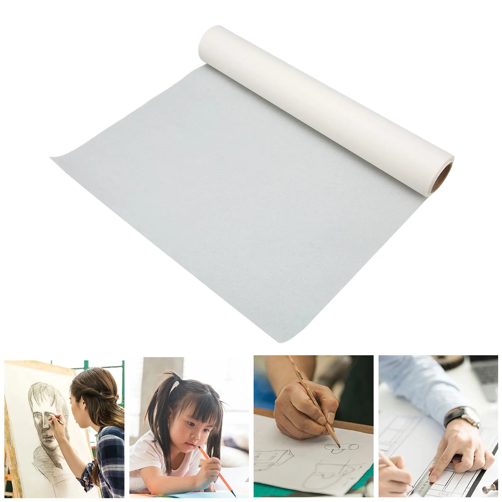 Tracing Paper Roll White High Transparency Pattern Paper for Sewing Dressmaking Sketch Drafting Sewing Pattern Paper