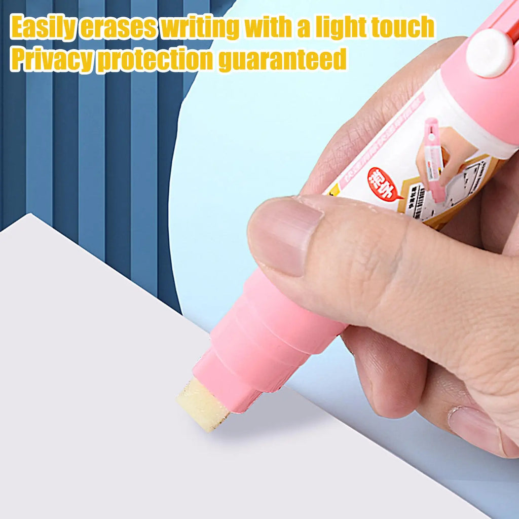 2 In 1 Thermal Paper Correction Fluid with Unboxing Knife Durable Thermal Paper Data Identity Protection Fluid Eraser Box Opener