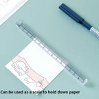 Creative 15/20/30CM Straight Ruler Transparent Acrylic Scale Ruler Cube Ruler Students Gift