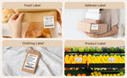 3/5/10 Rolls NiiMbot B21 B1 Label Printer Paper Roll Waterproof Anti-Oil Tear-Resistant Price Tag Pure White Sticker Papers