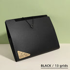 Three Colors Horizontal A4 Folder Students Office Business Trip Multi-layer Large Capacity 5/8/13 Layers Storage Organ Bag