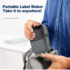 YINSITOM 20-50mm Mini Portable Thermal Printer Bluetooth Barcode Hand Multifunctional Price Label Sticker Maker Android / iOS