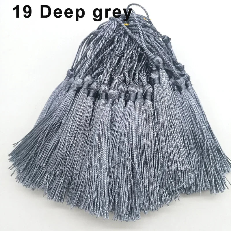 100pcs/lot 13cm Tassel Silk Fringe Silky Floss Bookmark Tassels Mini Tassels For DIY Craft Jewelry Making Souvenir Bookmarks