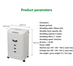 Upgrade New 20L GD9138 Electric Paper Shredder 2X15MM Office A4 Paper Shredder Granular Household High-power Silent Paper Shredd
