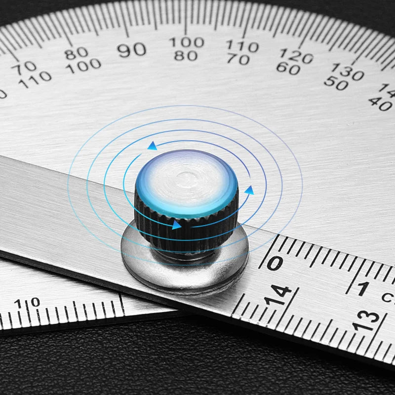 Thickened Stainless Steel Angle Gauge Measuring Angle Protractor Large Carpenter's Protractor Angle Gauge Angle Gauge