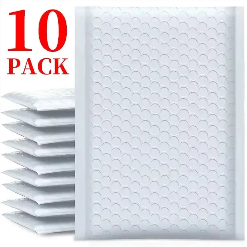 50-10Pack Kraft Bubble Mailers Self-Sealing Paper Envelopes Waterproof Cushioned Padded Foam Shipping Bags for Packaging