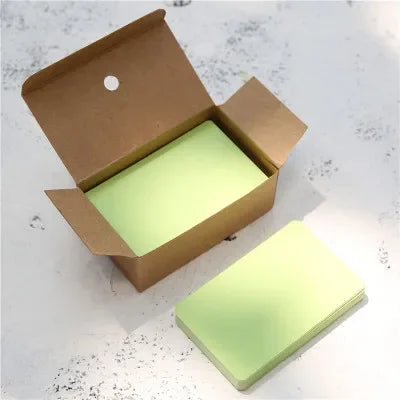 100/page Kraft Paper Cards Blank Business Card Message "Thank You" Cards Wedding Party Label Bookmark Learning Card &Invitations