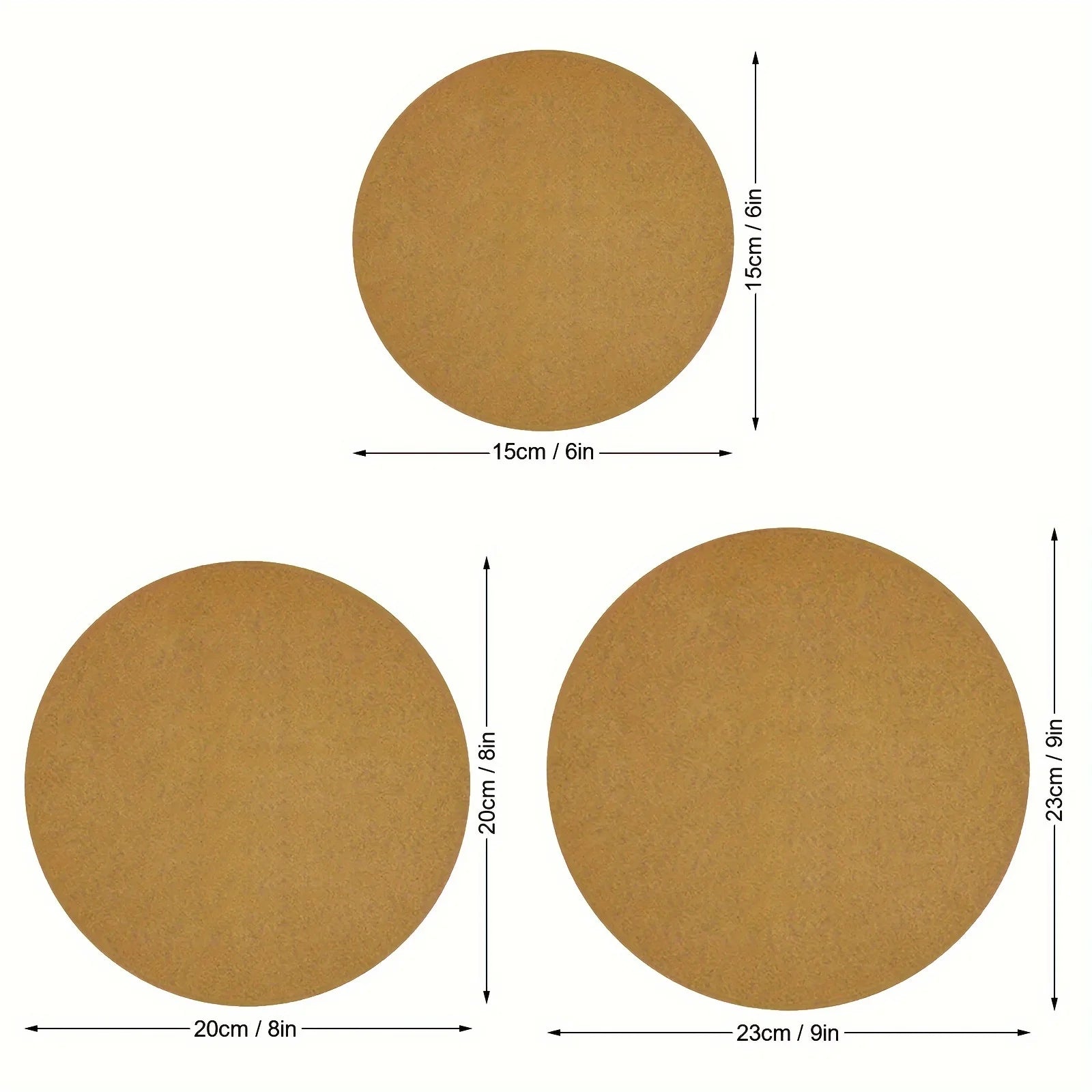 100pcs Round Parchment Papers (6''/8''/9'')  Non-Stick Precut Cake Pan Parchment Liners, For Baking Steaming Air Fryer