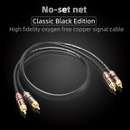 Hi-Fi Fine RCA Cable High Quality 4N OFC HIFI 2RCA-2RCA Male to Male Audio Cable Main Core Independent Shielding One Pair