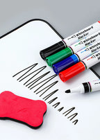 4 Colors Dry Erase Whiteboard Marker Pen Blackboard Erasable Chalk Pens Low Odor White Board Markers Office School Stationery