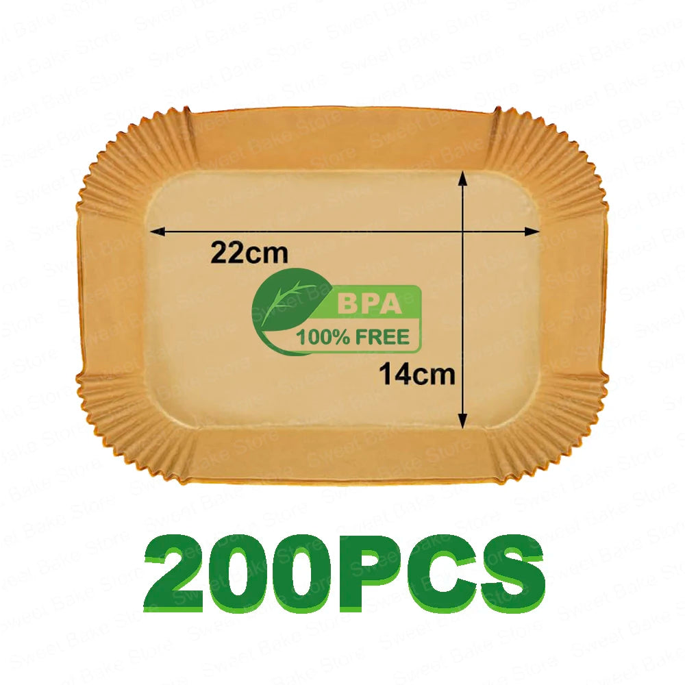 Air Fryer Disposable Liners for Ninja Dual XL foodi AF300 AF400 AF451 Non-stick Parchment Paper Sheets Air Fryer Accessories