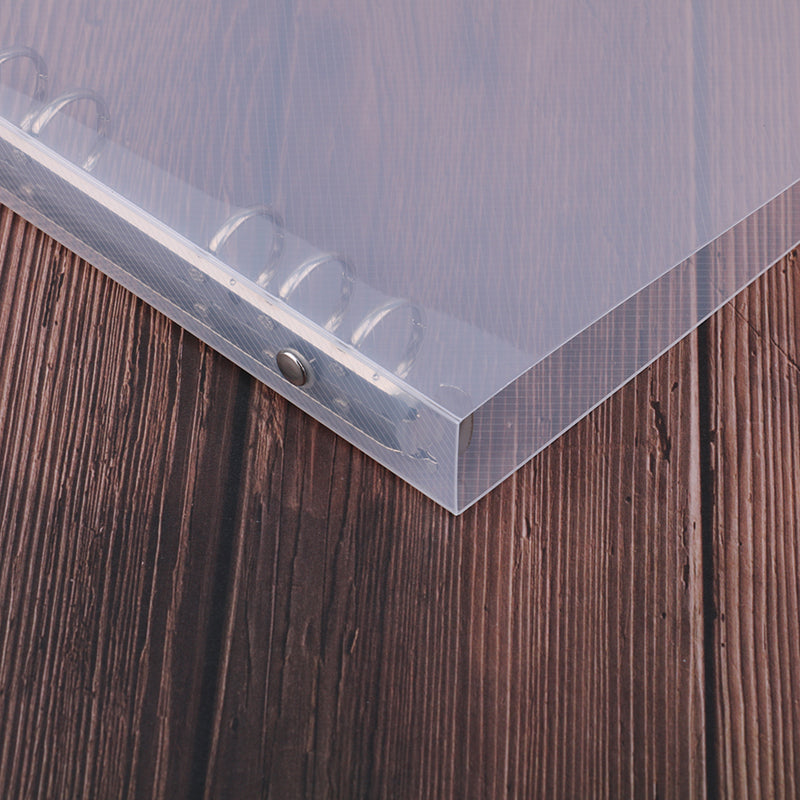 Creative transparent twill pp binder shell a6 a5 six-hole b5 nine-hole folder