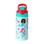 12OZ/350ml Cartoon Pattern Thermos Cup Stainless Steel Insulated Bottle Cute Thermos Kettle Outdoor Portable Handheld Cup