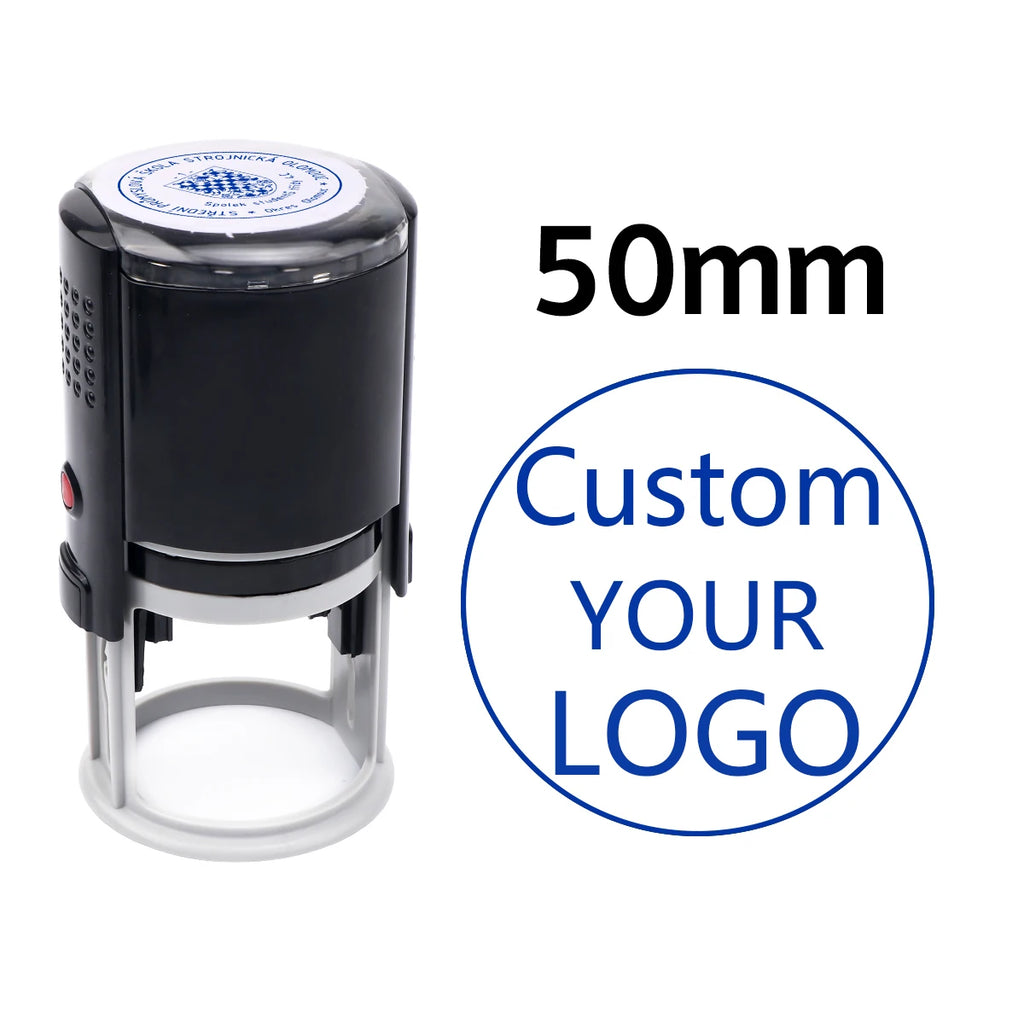 Custom Self-Inking Stamp With Your Own Logo,Photosensitive Ink / Rubber Stamp,Personalize Your Logo Multiple Ink Color Option
