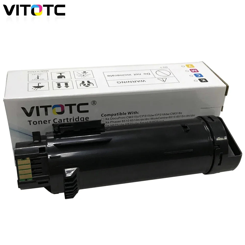 4PCS Color Toner Cartridge Compatible For Xerox Phaser 6510 WorkCentre 6515 V N DN DNI Extra High Capacity