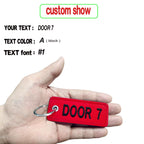 Personalized Name Customization Embroidery Patches, Car, Motorcycle, Backpack, Door Lock, Key-Chain Tag