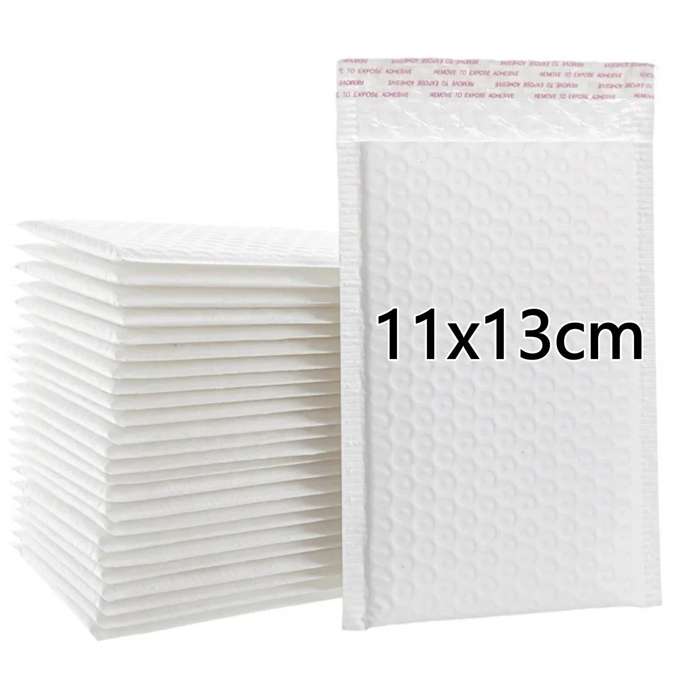 10pcs White Waterproof Bubble Mailers Protective Padded Poly Envelopes Self Seal Mailing Bags for Fragile Items Cosmetic Samples