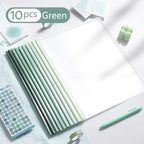 10 Pcs Gradient Pull-out Clip Teardrop-shaped A4 Transparent Folder Pull-out Clip Resume File Folder Approval and Submission