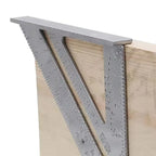 Triangle Ruler Aluminium Alloy Carpenter Set Square Angle Woodworking Tools 7Inch Measurement Tool Try Square Triangular Metric