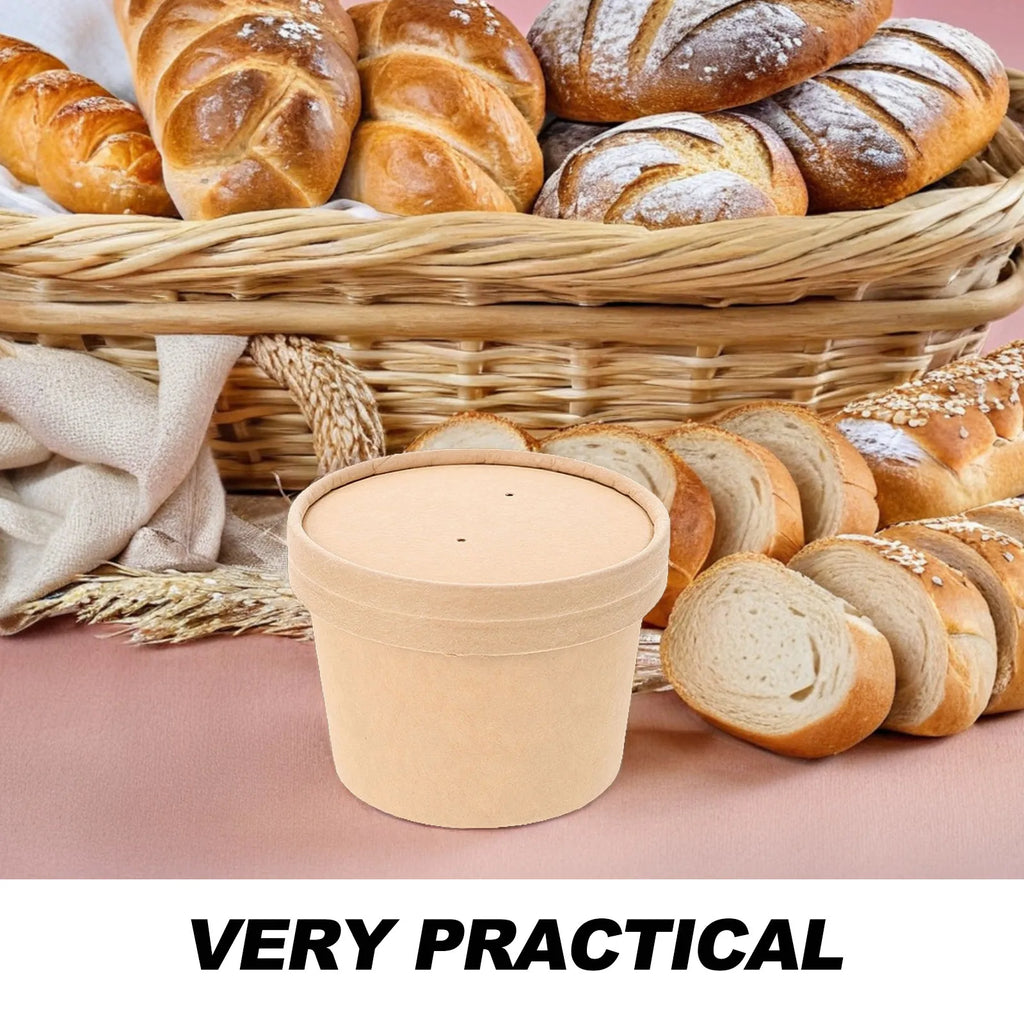 10Sets Ice Cream Bowl Disposable Dessert Cup for Ice Cream Ball Yogurt Pudding Cake Cold Soup Storage Serving Stylish Classic