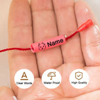 20pcs Baby Shoes Schoolbag Cup Clothes Name Sticker Waterproof Tag Rope Baby Name Ring Children Customized Name Label Pendant
