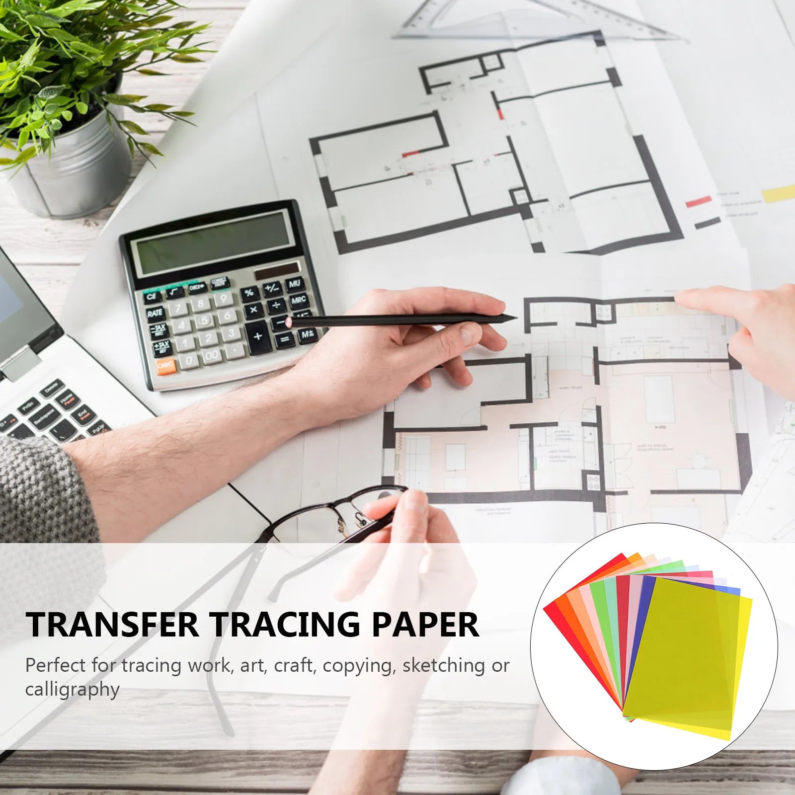 40Sheets Safe Premium Tracing Paper Ideal for DIY Art Craft Tracing Sketching Copying Painting Drawing Transfer Work