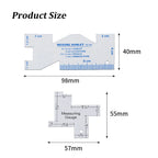 1/2pcs Precision Seam Measuring Gauge Quilting Ruler Template Sewing Ruler Patchwork Sewing Quilting Craft Accessories Tools