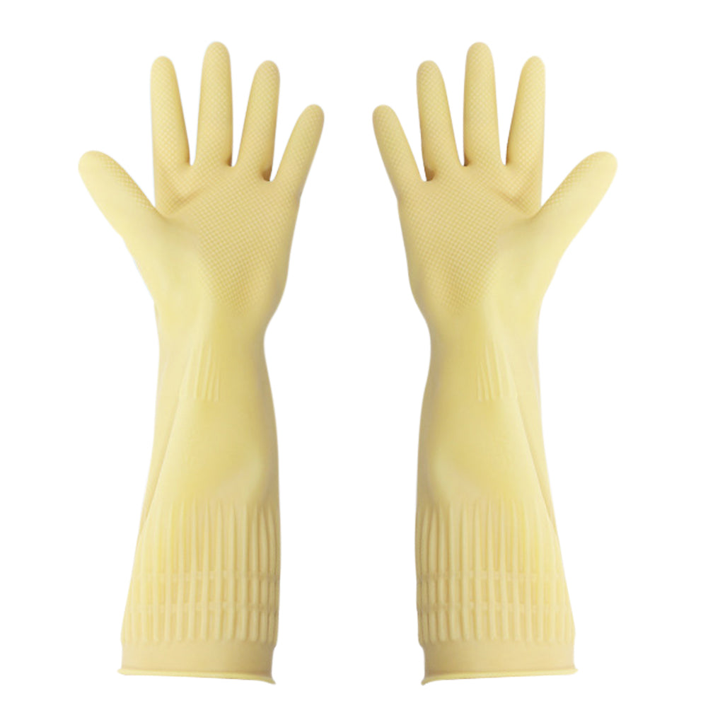 38cm Latex Long Gloves Aquarium Fish Tank Industrial Thick Protective Gauntlets Waterproof Rubber Dishwashing Gloves Kitchen