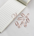 10pcs Mini Metal Paperclip Bookmark Binder Marking Paper Clips School Office Accessories