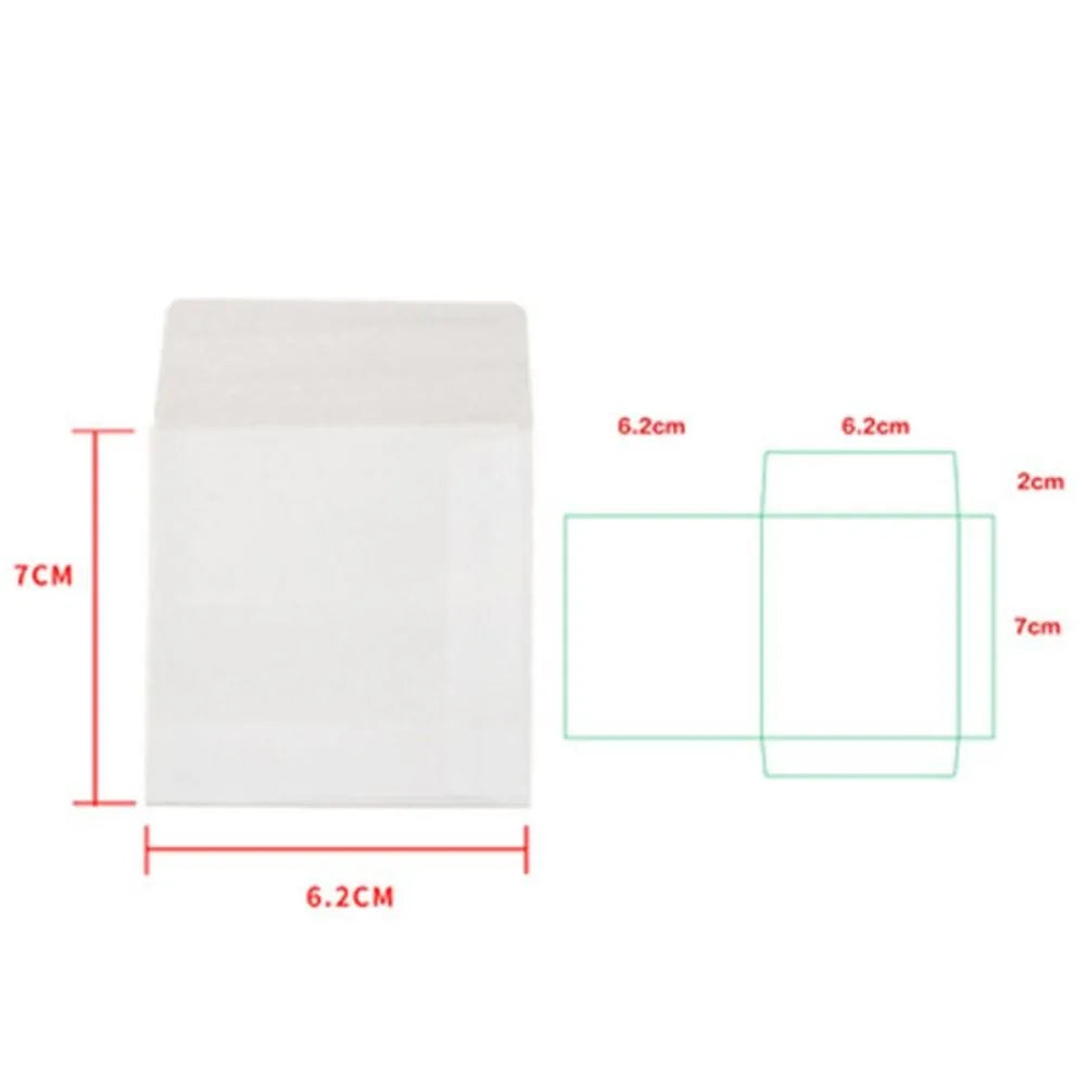 100pcs/lot Invitations Blank Translucent Envelope Postcards Message Card Sulfate Paper Envelope Business Letters Wedding
