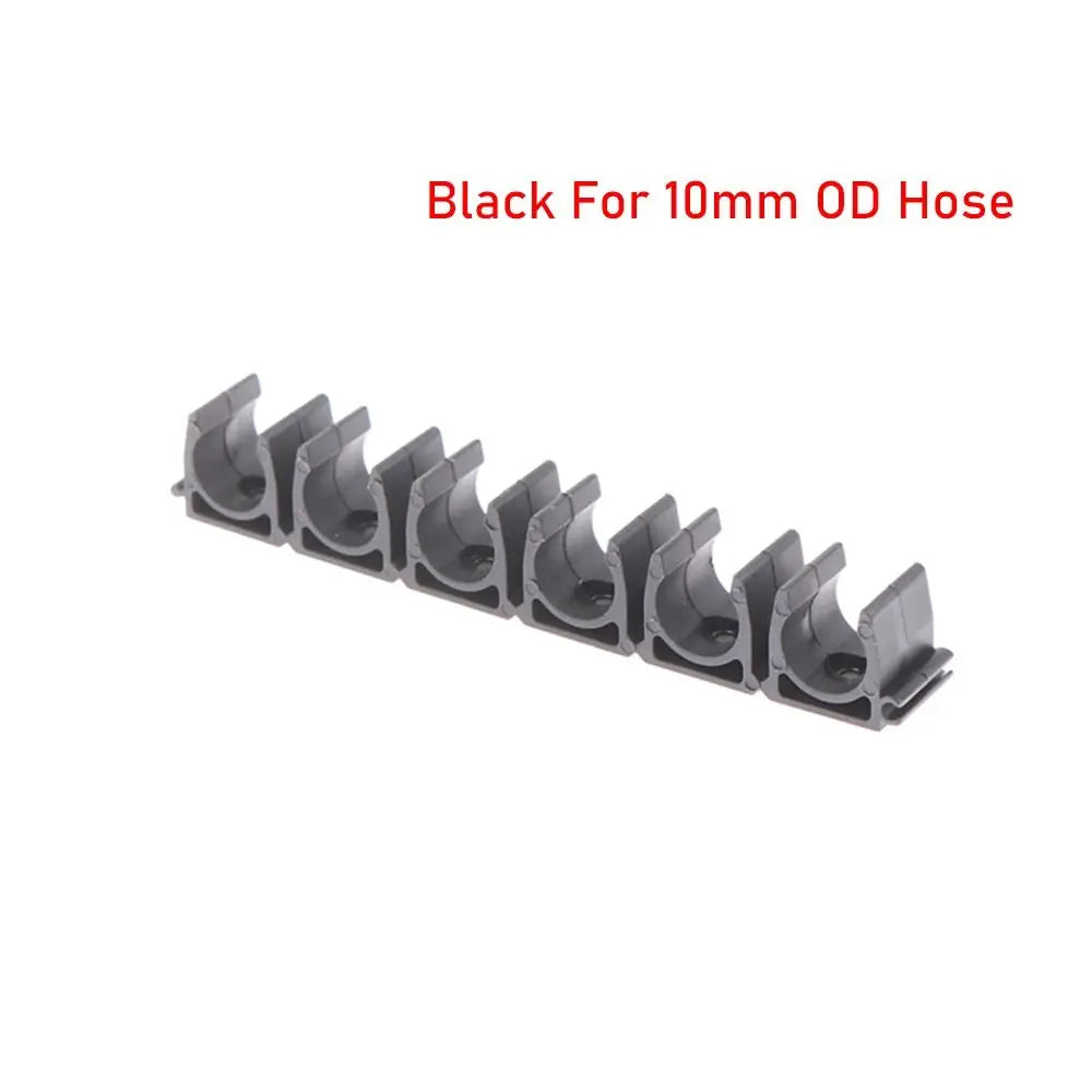 4/6/8/10/12mm Nylon Pneumatic Tube Air Hose Fixing Clamp 6 Way Water Pipe Holder Gas Compressor Tubing Diversion Flow Clip
