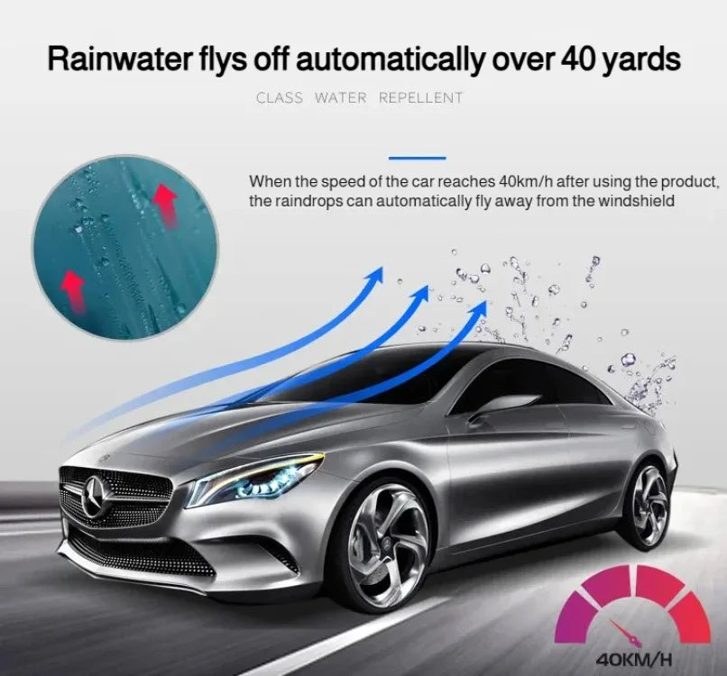 Auto Glass Polishing Liquid Light Scratch Cleaner High Gloss Film Remover Car Body Polish Spray for Windshield Shine Cleaner