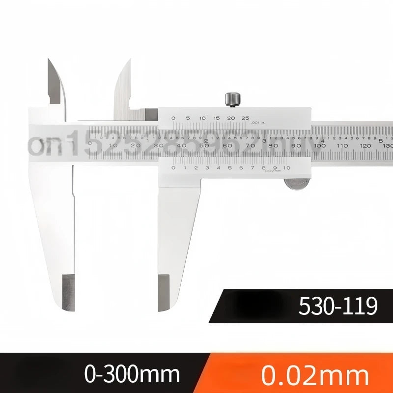CNC Vernier Calipers 530-104 0-150mm 300mm Stainless Steel Inside Outside Depth Step Measurements Metric 6" 0-200mm Range