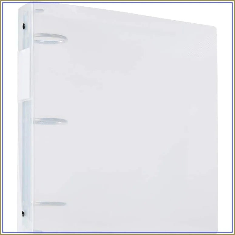 2-Inch 3 Ring Binder, Clear, Pack Of 2 For Organizing Documents