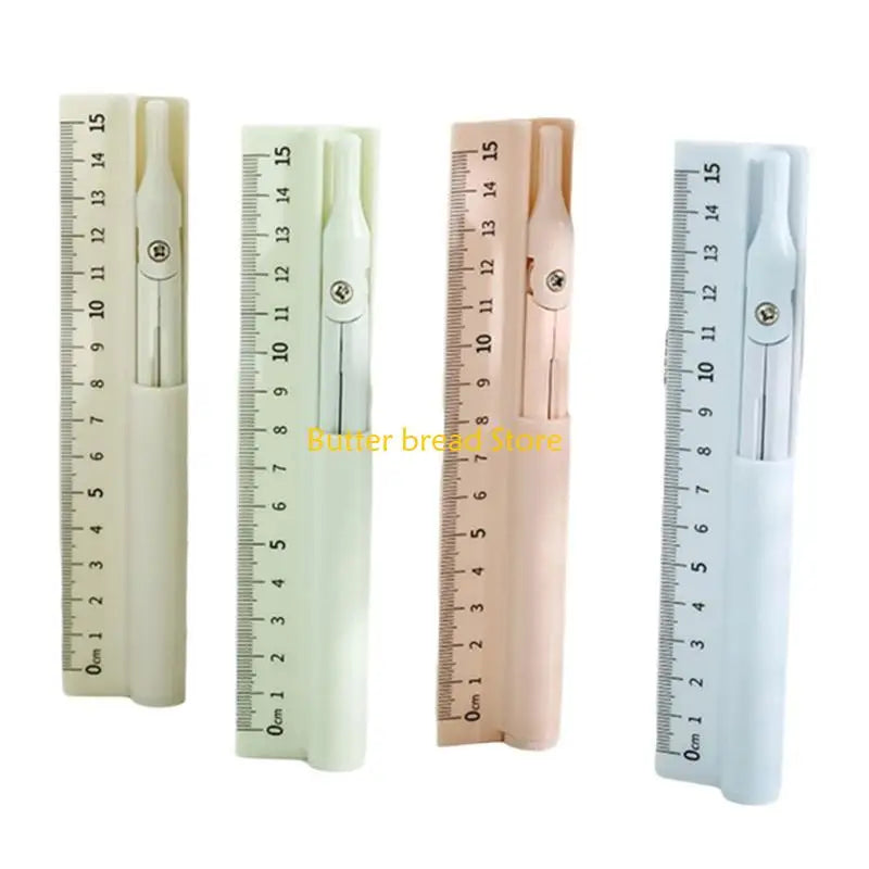 W89C Multifunction 3 in 1 Ruler Dawing Ruler Tool School Geometry Tool For Student Measuring and Drawing