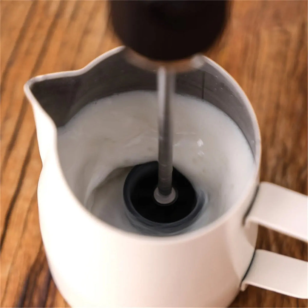 A01F-Electric Handle Coffee Frother USB Rechargeable Speeds Foam Maker Milk Mixer Blender Cooking Tools