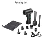 7500mAh Portable Compressed Air Duster Multi Air Blower & Vacuum Cleaner Cordless Duster Blower for Keyboard Computer Cleaning