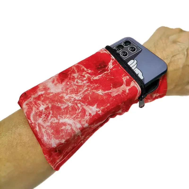 1pc Black Storage Bag for Neutral Wrist Supports Suitable for Fitness Running,Featuring a Zipper,Sweat-Absorbing Wrist Support ﻿