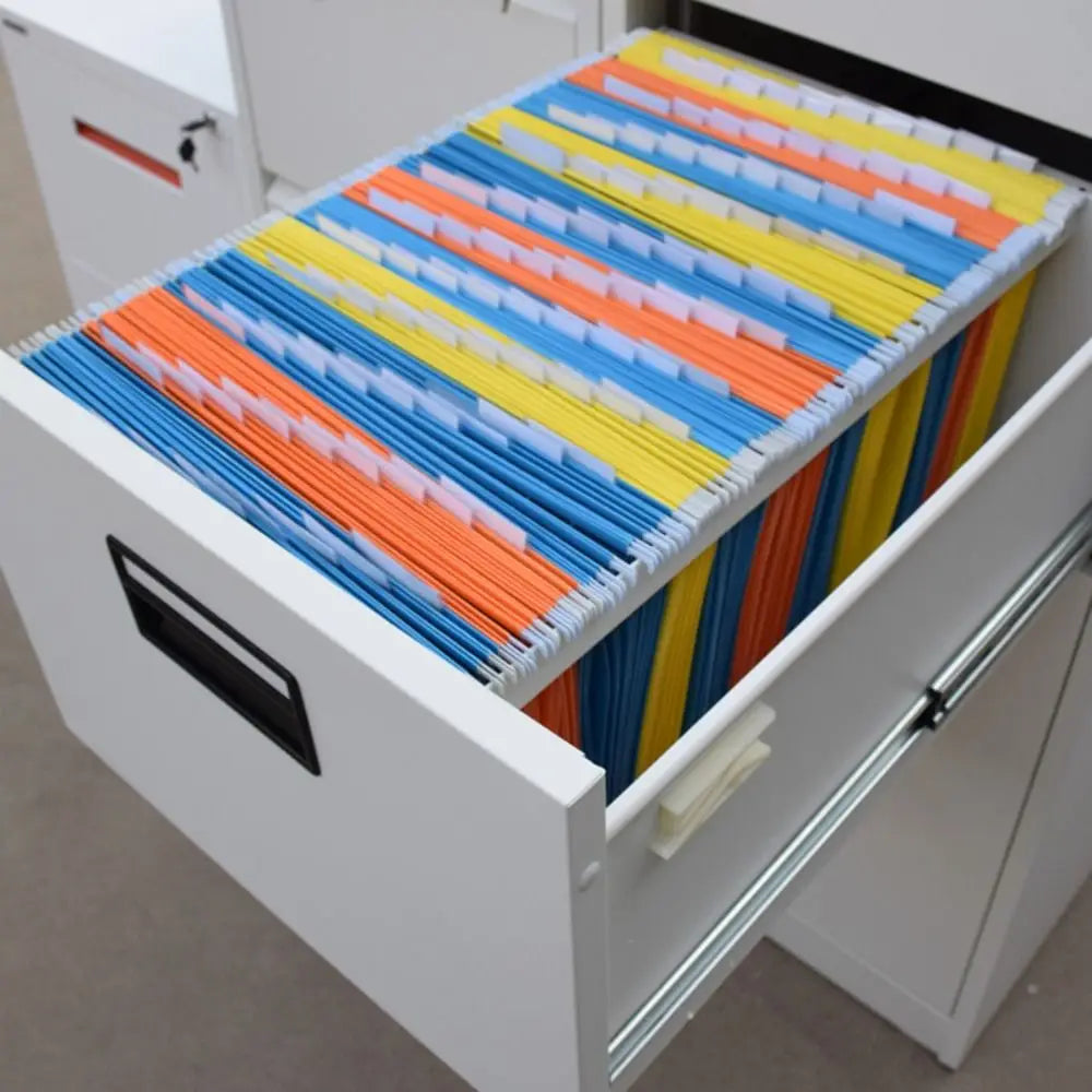New A4/FC/US Letter Size A4 File Folder Paper Material Suspended Type Lever Arch Folder Hanging File Folders Document Storage
