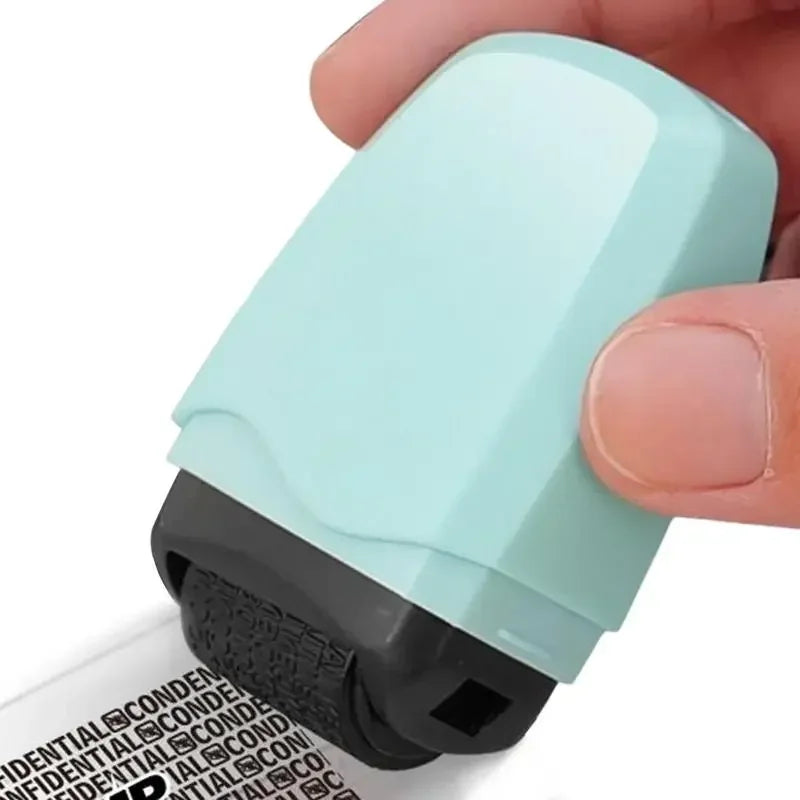 Privacy Stamp Roller Reusable Ink Address Eraser Roller for Privacy Protection Easy Using Security Stamp for Bills Tax Documents