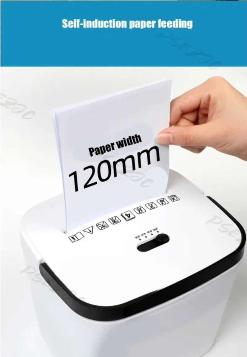 Small Electric Office Automatic Confidential Shredder for Household and Confidential Documents Shredder
