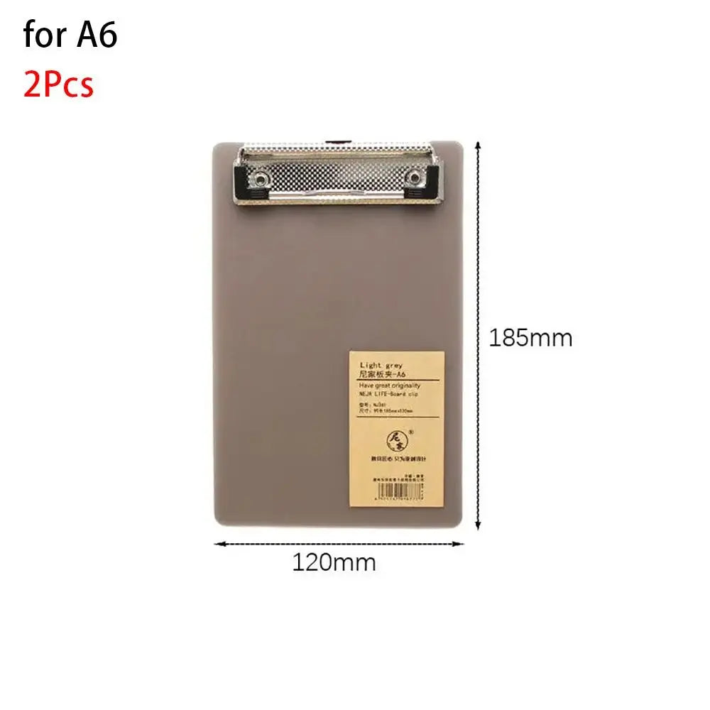 2Pcs Document Folder A6/A5/A4 Clipboard Ticket Bill Holder Hanging Cardboard File Folder Board Notepad Board Writing Pad