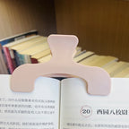 1Pcs Simple Fixed Book Clips Frosted Transparent Page Holder For Reading Tool Memo Clip Desk Accessories Practical Note Holder