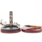 5-Inch Inkstone 6-inch 7-inch 8-inch Threaded Inkstone She Inkstone Rough Stone Brush Calligraphy Training Class Student Study
